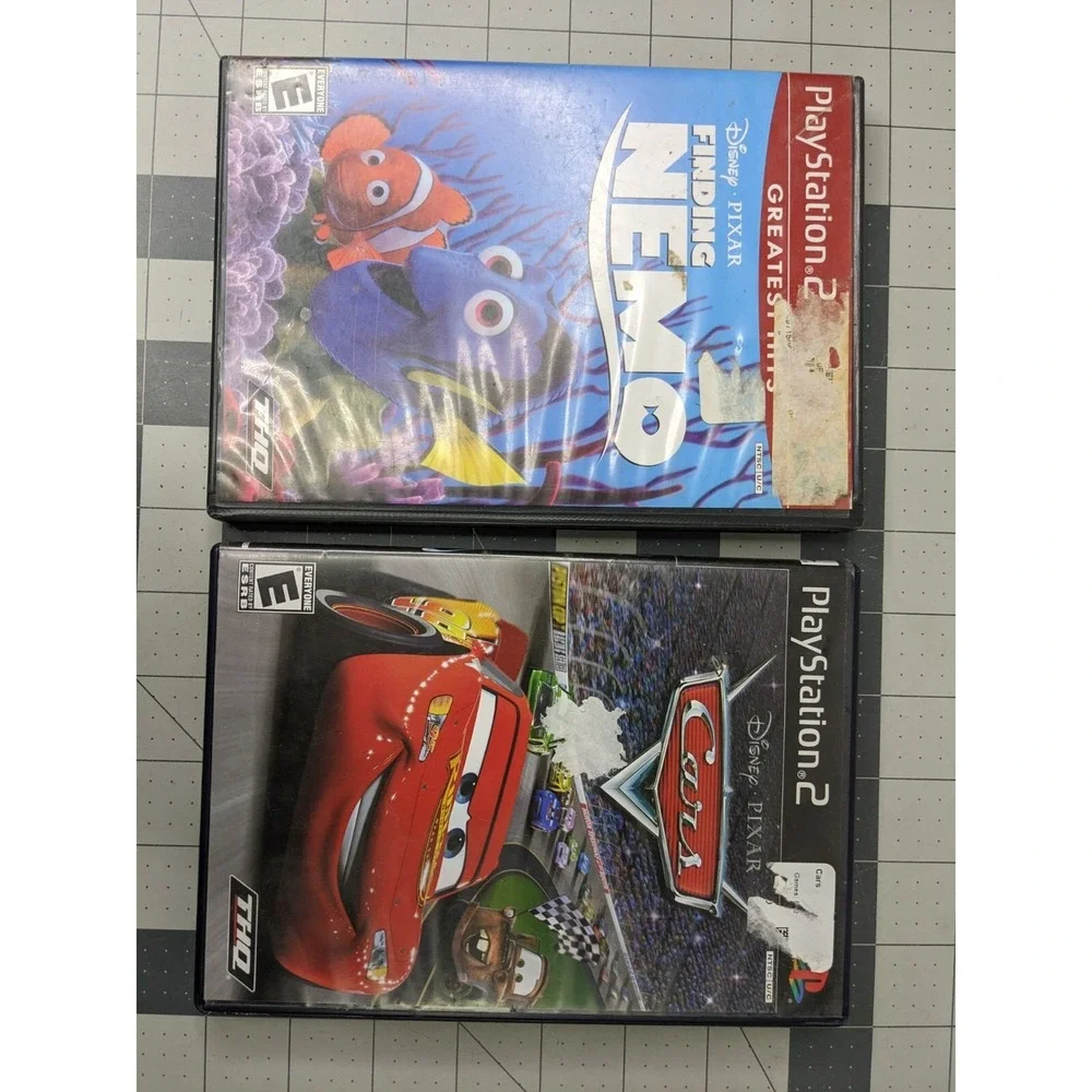 Playstation 2 Game Lot 5th Grader Tasmanian Cars Nemo‎